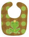 Frog Prince #4 Baby Bib Easy-Clean Baby Bib Baby Feeding Accessory Baby Mealtime Essential, 10 x 13, Multicolor