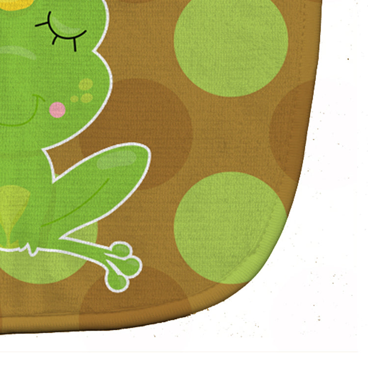 Frog Prince #4 Baby Bib Easy-Clean Baby Bib Baby Feeding Accessory Baby Mealtime Essential, 10 x 13, Multicolor