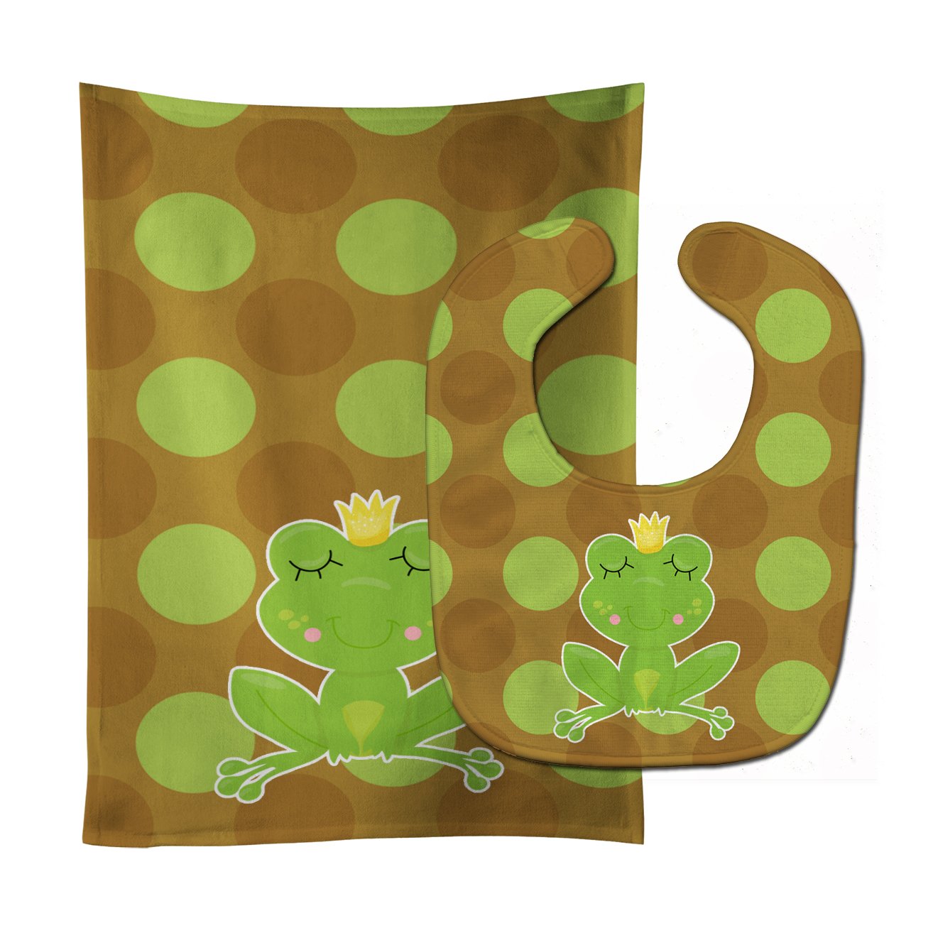 Frog Prince #4 Baby Bib & Burp Cloth Easy-Clean Baby Bib Baby Feeding Accessory Baby Mealtime Essential