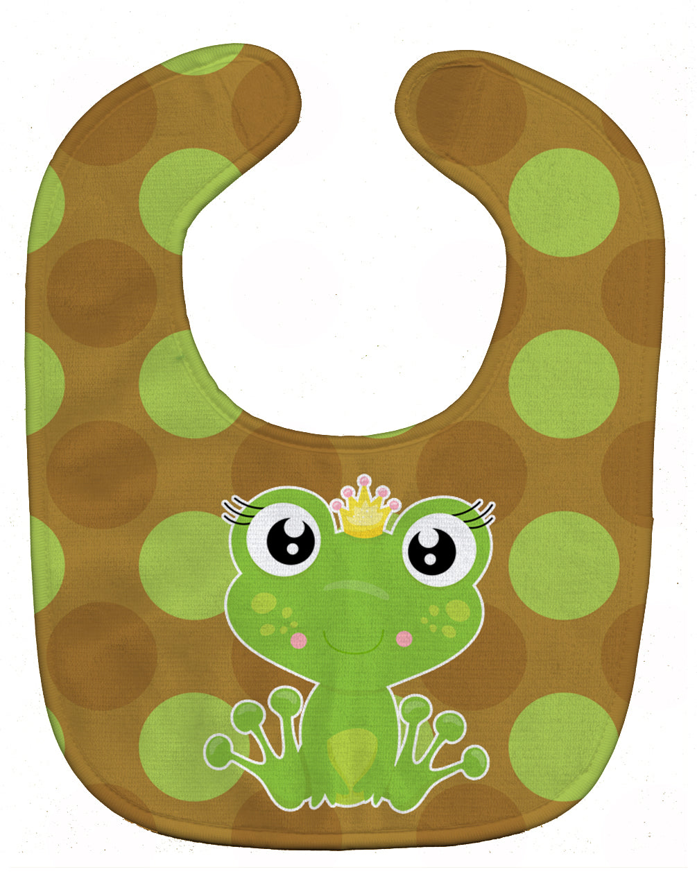 Frog Prince #6 Baby Bib Easy-Clean Baby Bib Baby Feeding Accessory Baby Mealtime Essential, 10 x 13, Multicolor