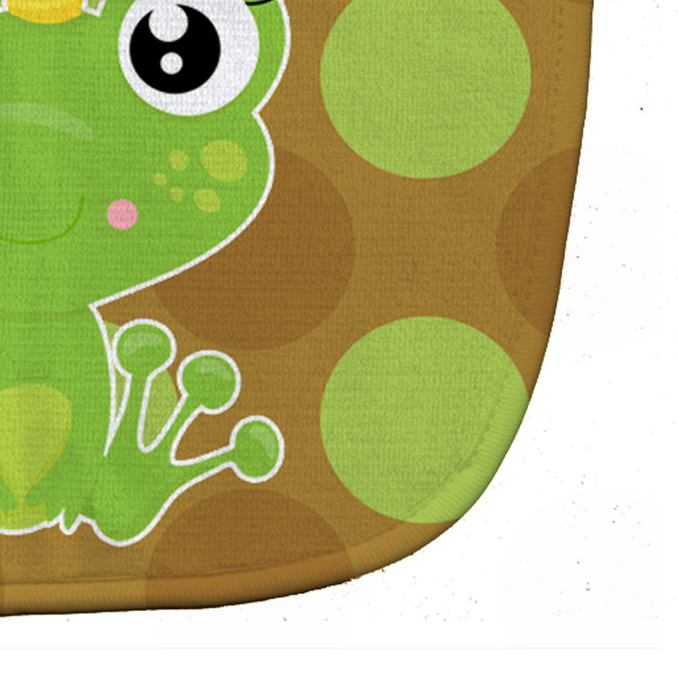 Frog Prince #6 Baby Bib Easy-Clean Baby Bib Baby Feeding Accessory Baby Mealtime Essential, 10 x 13, Multicolor