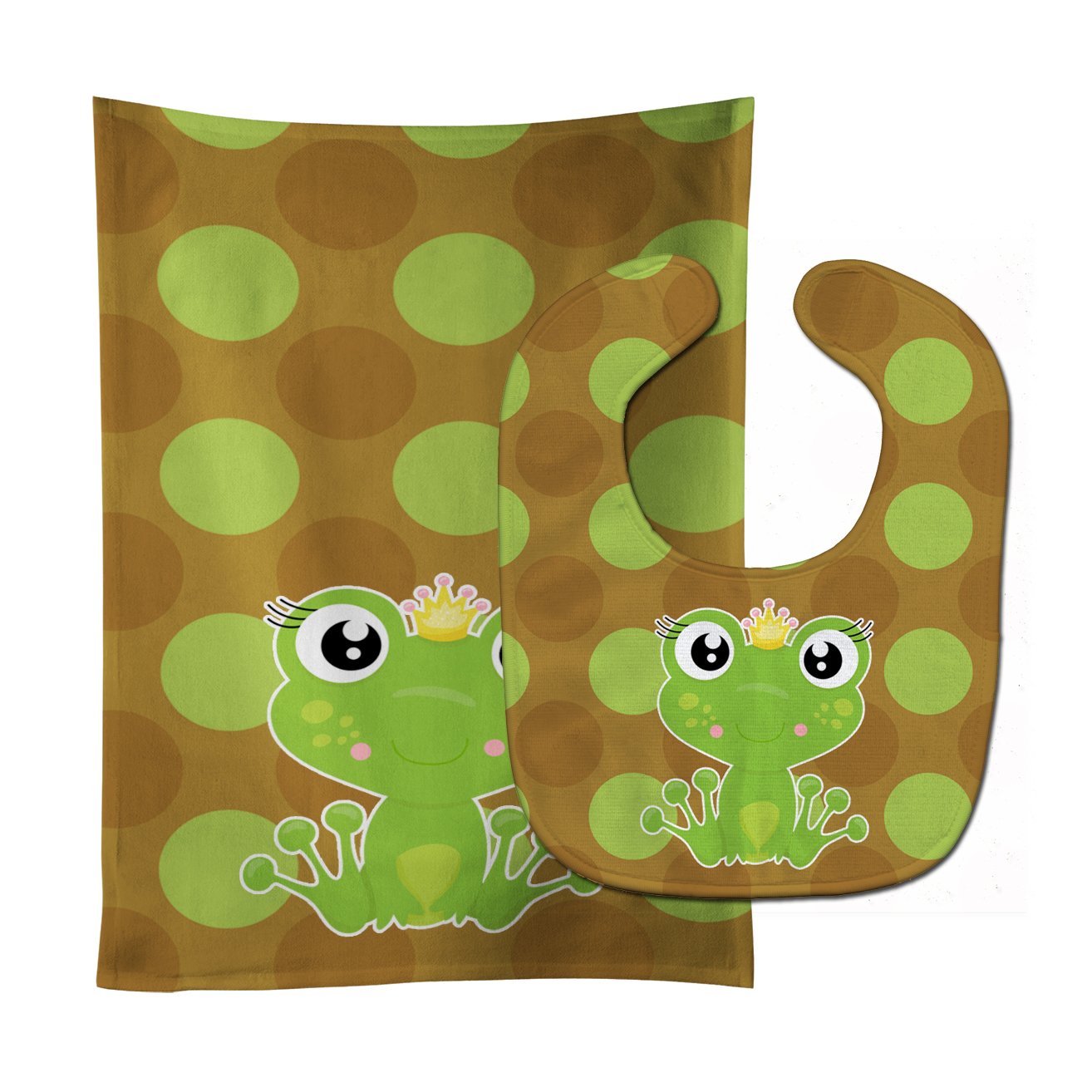 Frog Prince #6 Baby Bib & Burp Cloth Easy-Clean Baby Bib Baby Feeding Accessory Baby Mealtime Essential