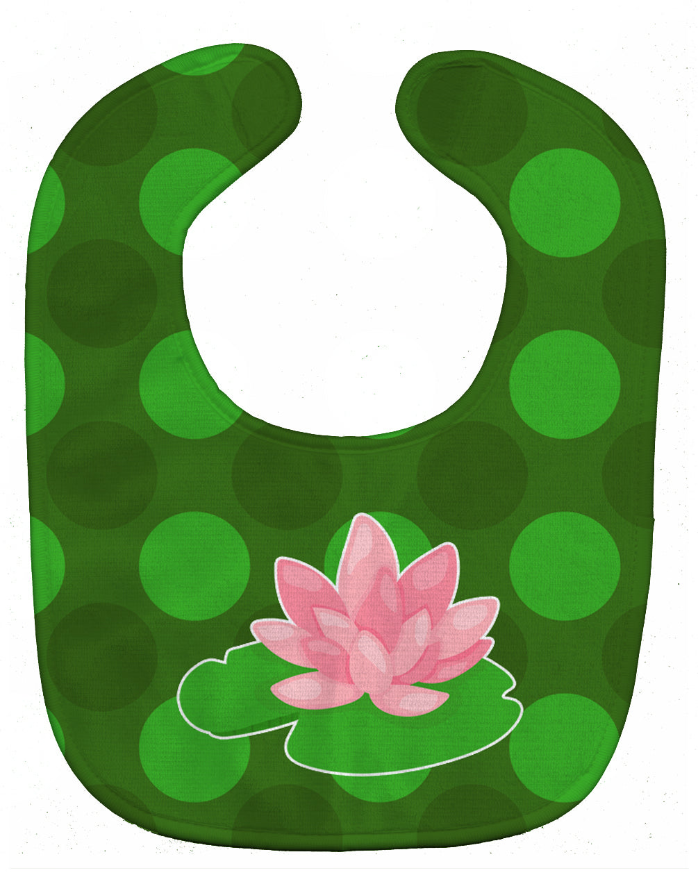 Frog Lily Pad Baby Bib Easy-Clean Baby Bib Baby Feeding Accessory Baby Mealtime Essential, 10 x 13, Multicolor