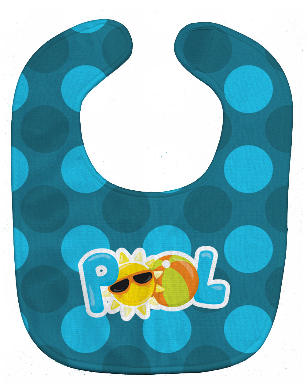 Summer Pool Baby Bib Easy-Clean Baby Bib Baby Feeding Accessory Baby Mealtime Essential, 10 x 13, Multicolor