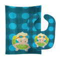 Summer Pool Boy in Tube Blonde Baby Bib & Burp Cloth Easy-Clean Baby Bib Baby Feeding Accessory Baby Mealtime Essential