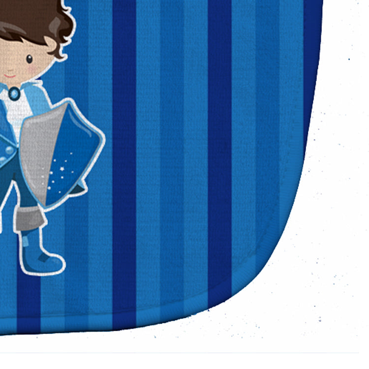 Prince Charming Brunette Baby Bib Easy-Clean Baby Bib Baby Feeding Accessory Baby Mealtime Essential, 10 x 13, Multicolor