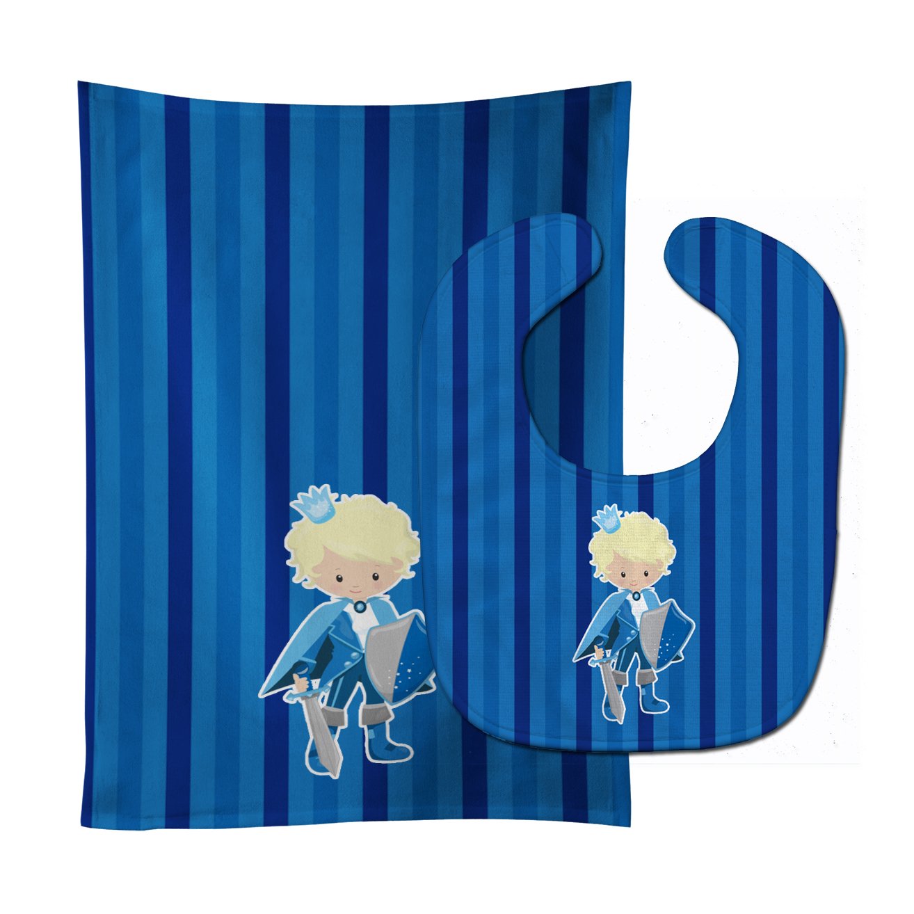Prince Charming Blonde Baby Bib & Burp Cloth Easy-Clean Baby Bib Baby Feeding Accessory Baby Mealtime Essential