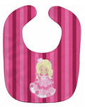 Princess Blonde Baby Bib Easy-Clean Baby Bib Baby Feeding Accessory Baby Mealtime Essential, 10 x 13, Multicolor
