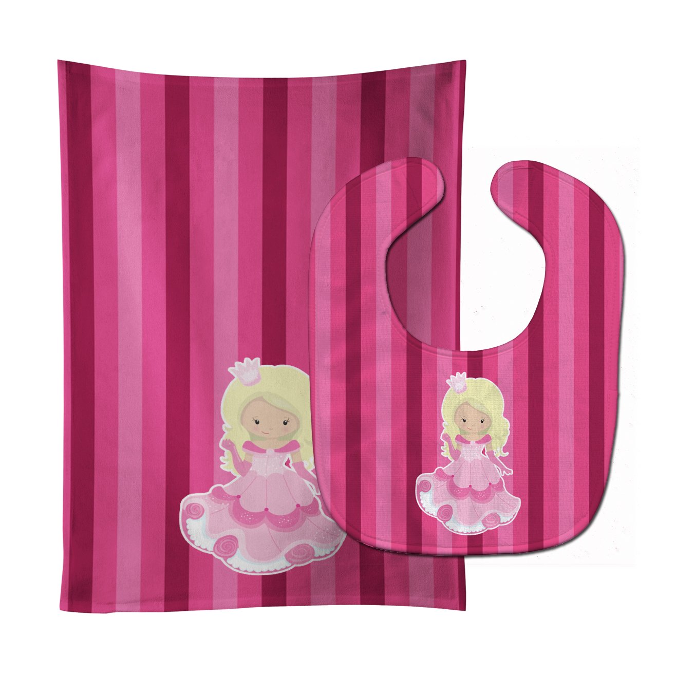 Princess Blonde Baby Bib & Burp Cloth Easy-Clean Baby Bib Baby Feeding Accessory Baby Mealtime Essential