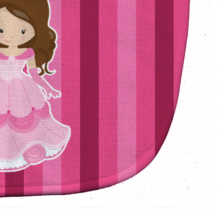 Princess Brunette Baby Bib Easy-Clean Baby Bib Baby Feeding Accessory Baby Mealtime Essential, 10 x 13, Multicolor