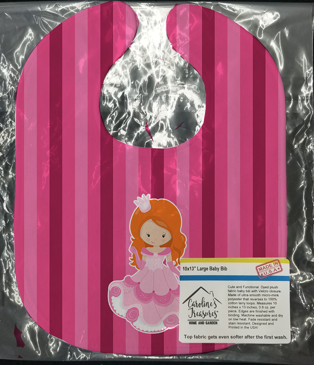 Princess Ginger Baby Bib Easy-Clean Baby Bib Baby Feeding Accessory Baby Mealtime Essential, 10 x 13, Multicolor