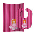 Princess Ginger Baby Bib & Burp Cloth Easy-Clean Baby Bib Baby Feeding Accessory Baby Mealtime Essential