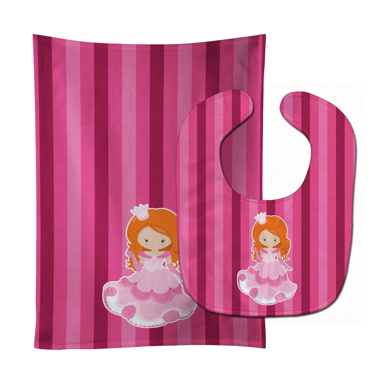 Princess Ginger Baby Bib & Burp Cloth Easy-Clean Baby Bib Baby Feeding Accessory Baby Mealtime Essential