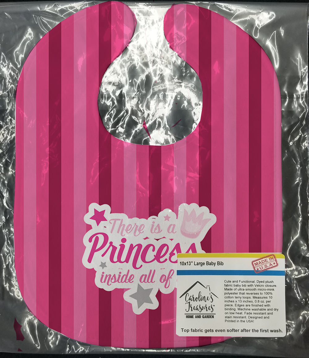 There is a Princess iside all of us Baby Bib Easy-Clean Baby Bib Baby Feeding Accessory Baby Mealtime Essential, 10 x 13, Multicolor