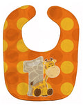 Zoo Month 1 Giraffe Baby Bib Easy-Clean Baby Bib Baby Feeding Accessory Baby Mealtime Essential, 10 x 13, Multicolor