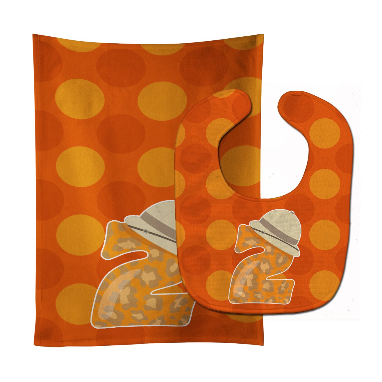 Zoo Month 2 Baby Bib & Burp Cloth Easy-Clean Baby Bib Baby Feeding Accessory Baby Mealtime Essential