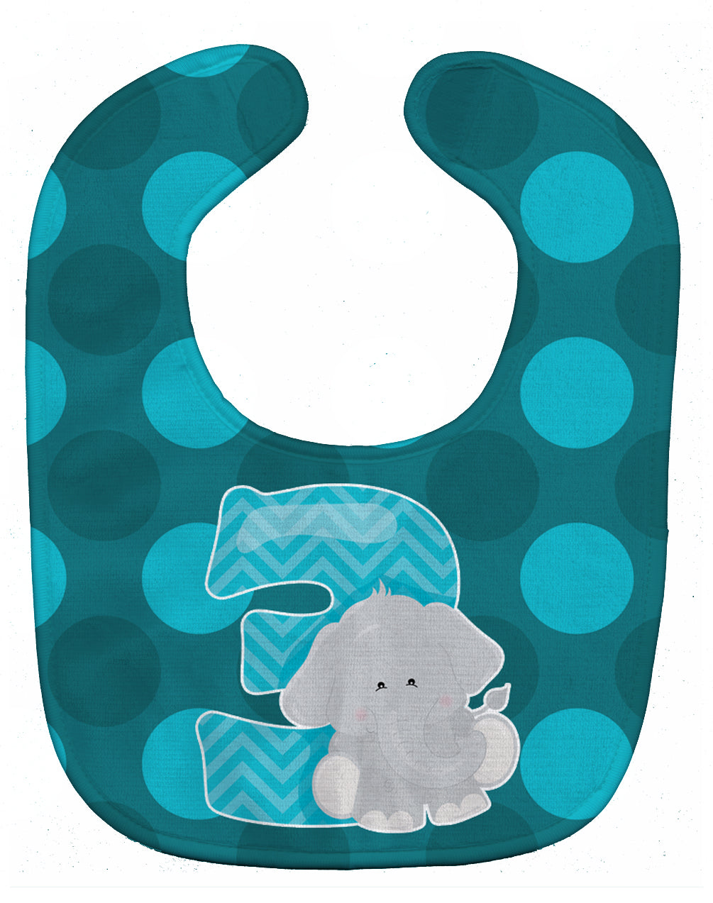 Zoo Month 3 Elephant Baby Bib Easy-Clean Baby Bib Baby Feeding Accessory Baby Mealtime Essential, 10 x 13, Multicolor