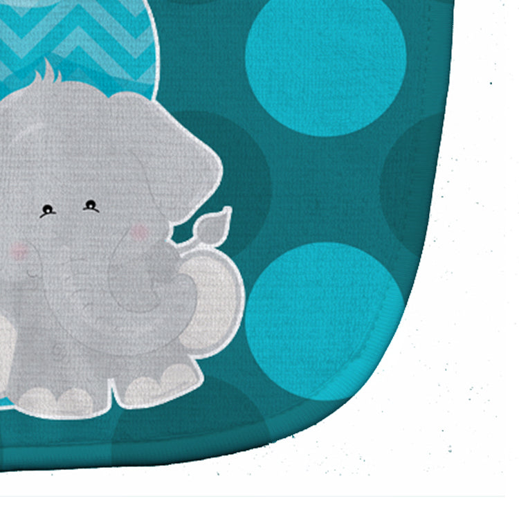 Zoo Month 3 Elephant Baby Bib Easy-Clean Baby Bib Baby Feeding Accessory Baby Mealtime Essential, 10 x 13, Multicolor