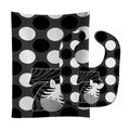 Zoo Month 7 Zebra Baby Bib & Burp Cloth Easy-Clean Baby Bib Baby Feeding Accessory Baby Mealtime Essential
