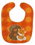 Zoo Month 8 Tiger Baby Bib Easy-Clean Baby Bib Baby Feeding Accessory Baby Mealtime Essential, 10 x 13, Multicolor