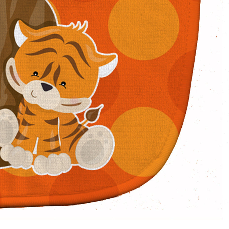 Zoo Month 8 Tiger Baby Bib Easy-Clean Baby Bib Baby Feeding Accessory Baby Mealtime Essential, 10 x 13, Multicolor