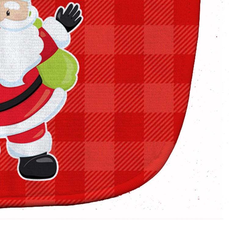 Christmas Santa Claus #1 Baby Bib Easy-Clean Baby Bib Baby Feeding Accessory Baby Mealtime Essential, 10 x 13, Multicolor