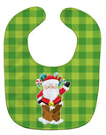 Christmas Santa Claus #2 Baby Bib Easy-Clean Baby Bib Baby Feeding Accessory Baby Mealtime Essential, 10 x 13, Multicolor