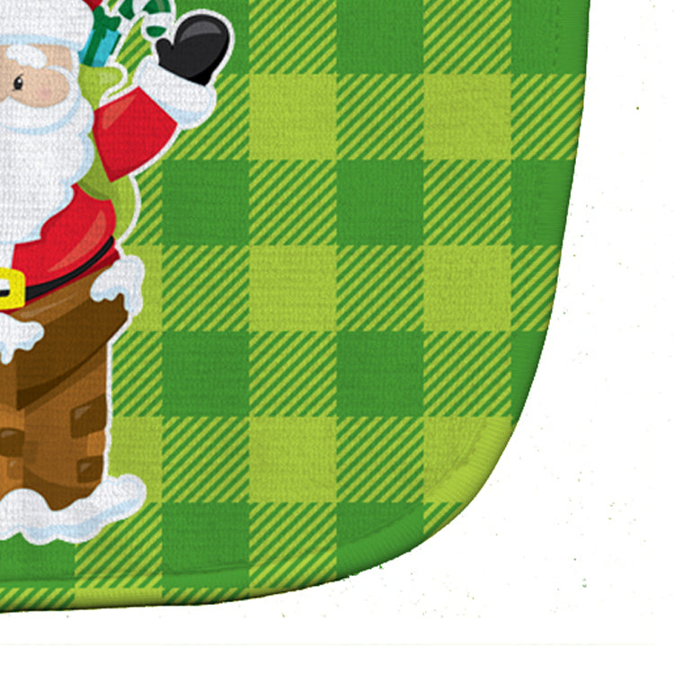 Christmas Santa Claus #2 Baby Bib Easy-Clean Baby Bib Baby Feeding Accessory Baby Mealtime Essential, 10 x 13, Multicolor
