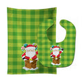 Christmas Santa Claus #2 Baby Bib & Burp Cloth Easy-Clean Baby Bib Baby Feeding Accessory Baby Mealtime Essential