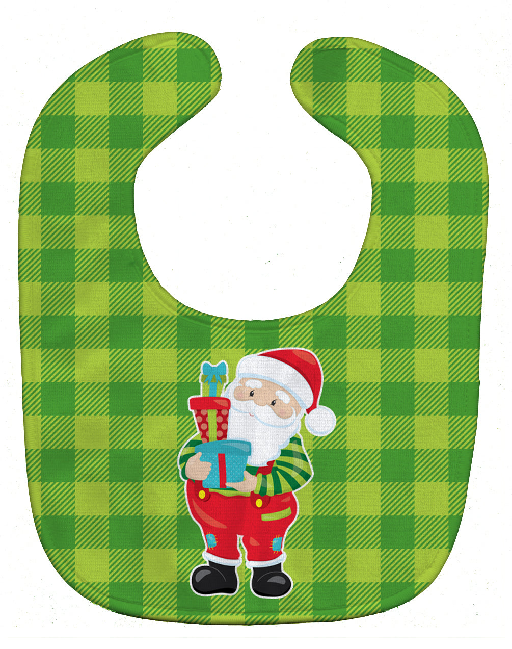Christmas Santa Claus #3 Baby Bib Easy-Clean Baby Bib Baby Feeding Accessory Baby Mealtime Essential, 10 x 13, Multicolor