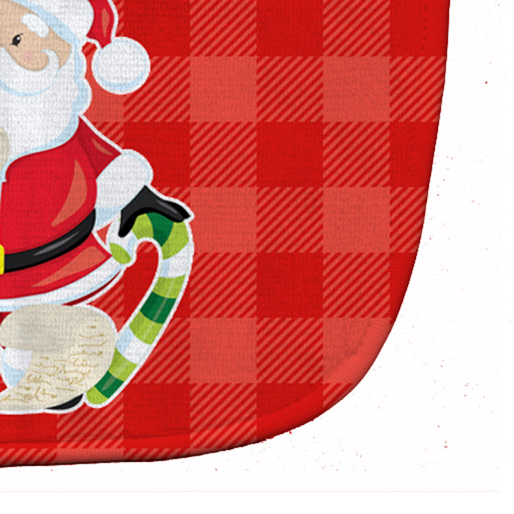 Christmas Santa Claus list Baby Bib Easy-Clean Baby Bib Baby Feeding Accessory Baby Mealtime Essential, 10 x 13, Multicolor