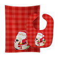 Christmas Santa Claus list Baby Bib & Burp Cloth Easy-Clean Baby Bib Baby Feeding Accessory Baby Mealtime Essential