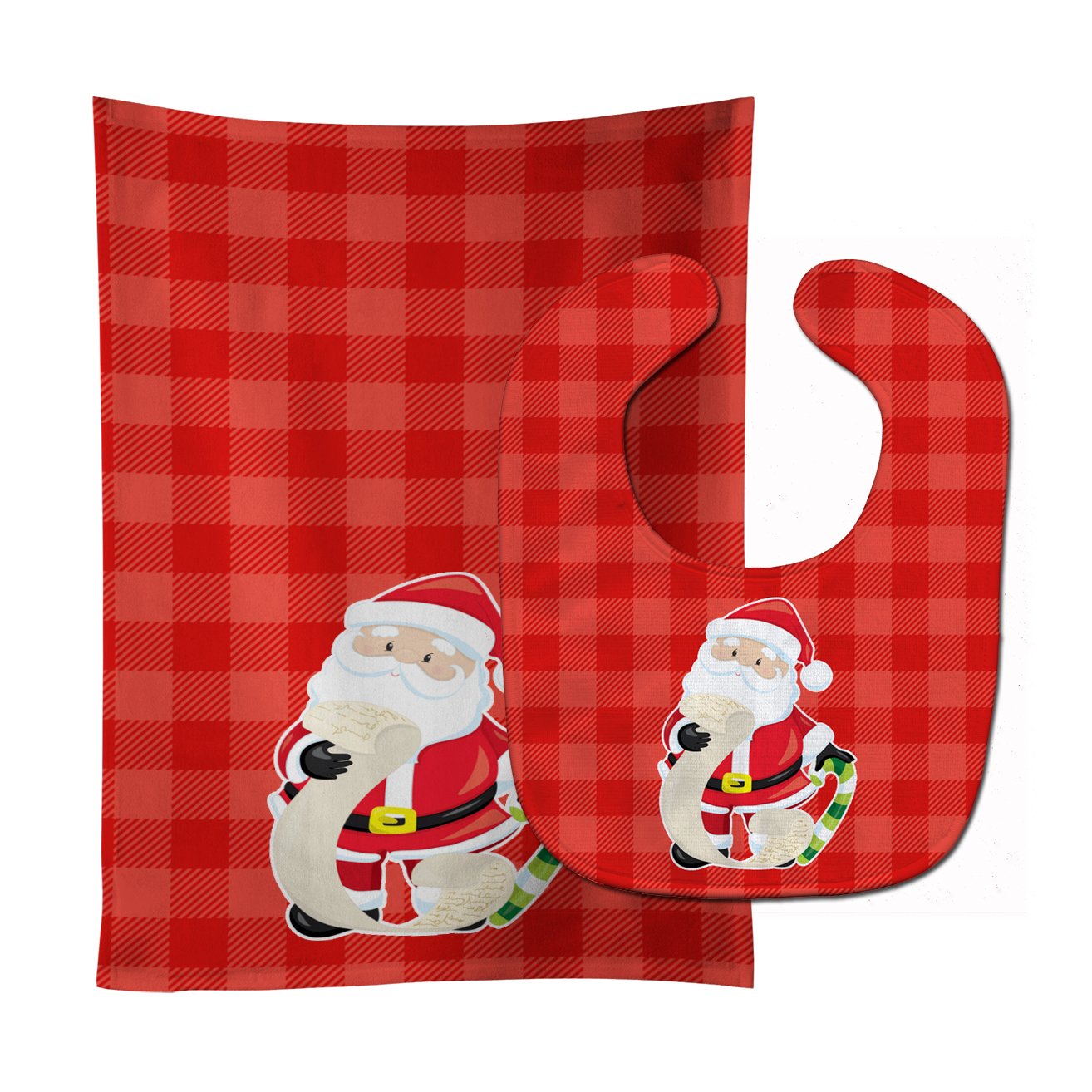 Christmas Santa Claus list Baby Bib & Burp Cloth Easy-Clean Baby Bib Baby Feeding Accessory Baby Mealtime Essential