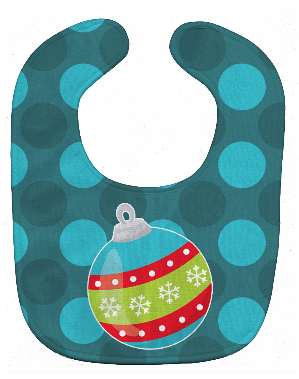 Christmas Ornament Baby Bib Easy-Clean Baby Bib Baby Feeding Accessory Baby Mealtime Essential, 10 x 13, Multicolor