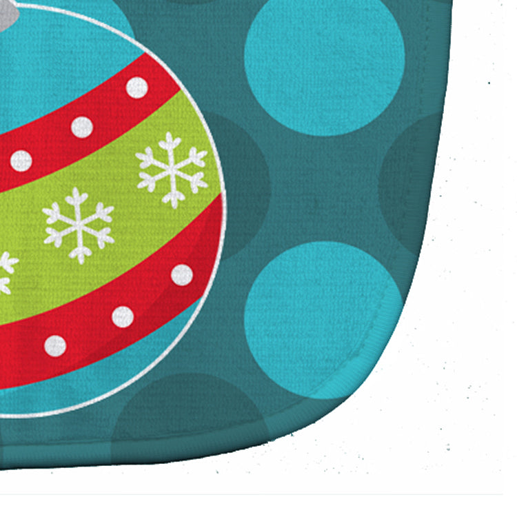 Christmas Ornament Baby Bib Easy-Clean Baby Bib Baby Feeding Accessory Baby Mealtime Essential, 10 x 13, Multicolor