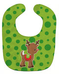 Christmas Reindeer #3 Baby Bib Easy-Clean Baby Bib Baby Feeding Accessory Baby Mealtime Essential, 10 x 13, Multicolor
