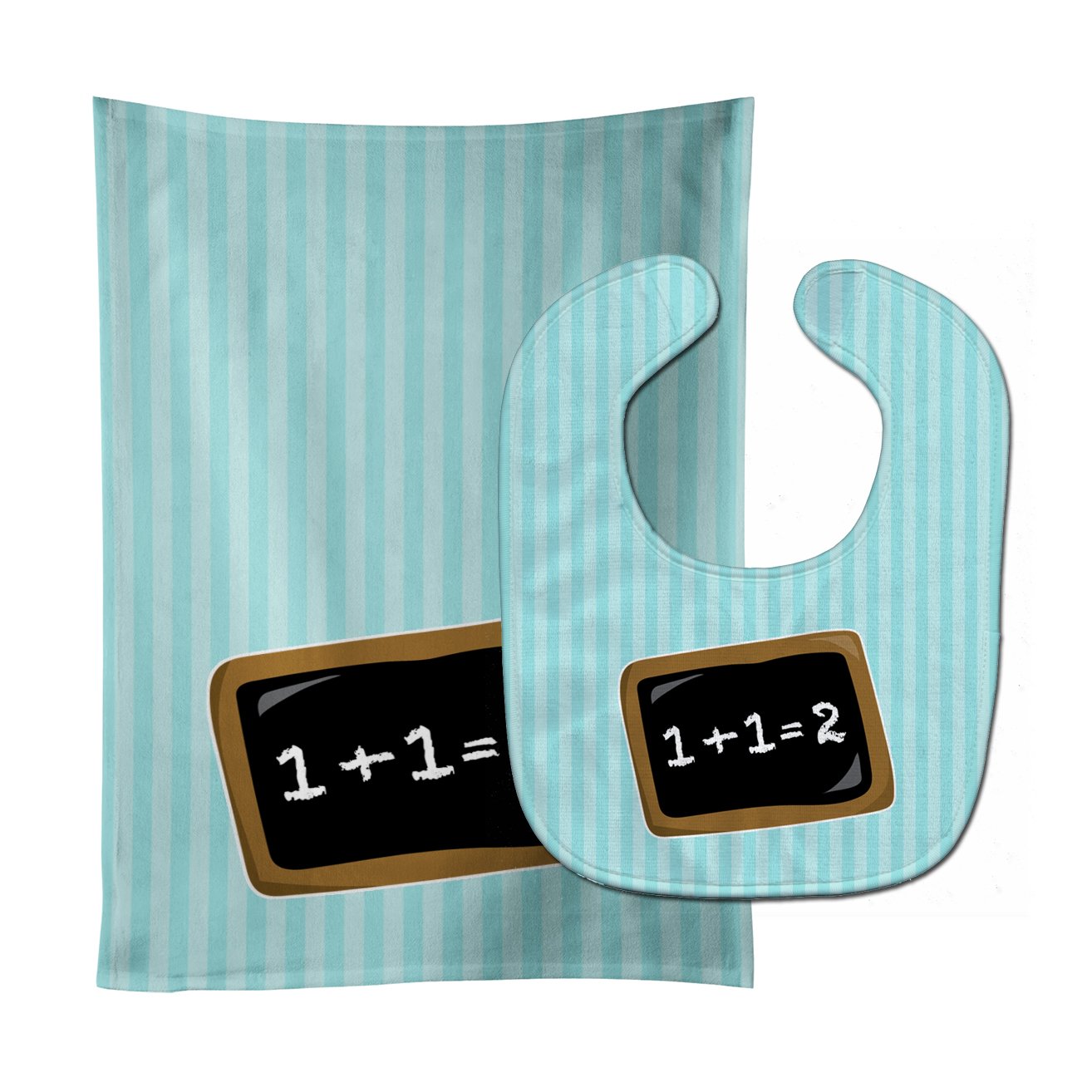 Back to School Math Baby Bib & Burp Cloth Easy-Clean Baby Bib Baby Feeding Accessory Baby Mealtime Essential