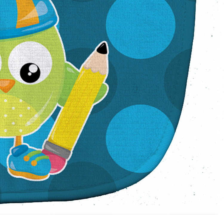 Back to School Boy Bird Baby Bib Easy-Clean Baby Bib Baby Feeding Accessory Baby Mealtime Essential, 10 x 13, Multicolor