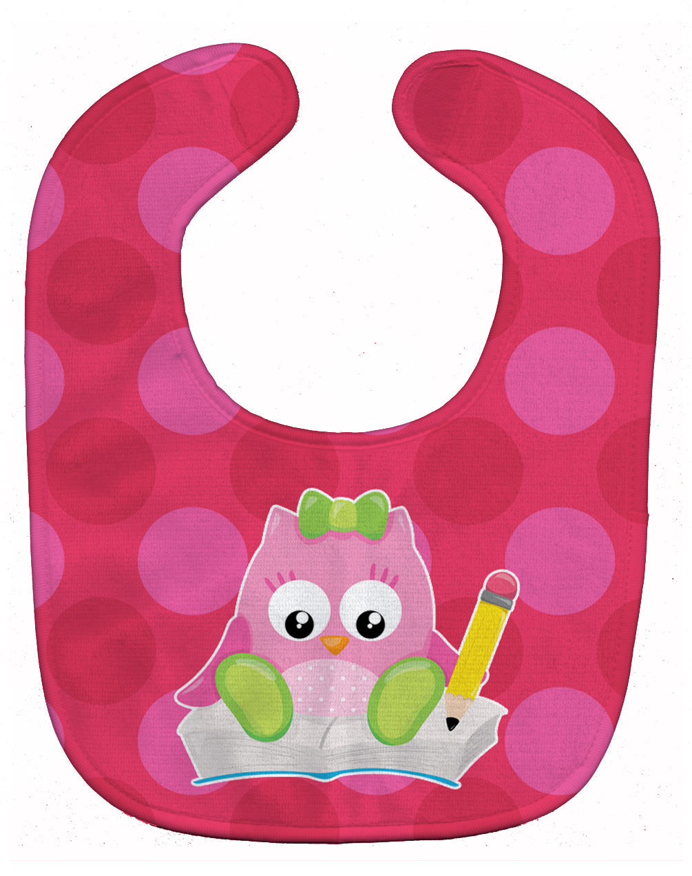 Back to School Girl Bird Baby Bib Easy-Clean Baby Bib Baby Feeding Accessory Baby Mealtime Essential, 10 x 13, Multicolor