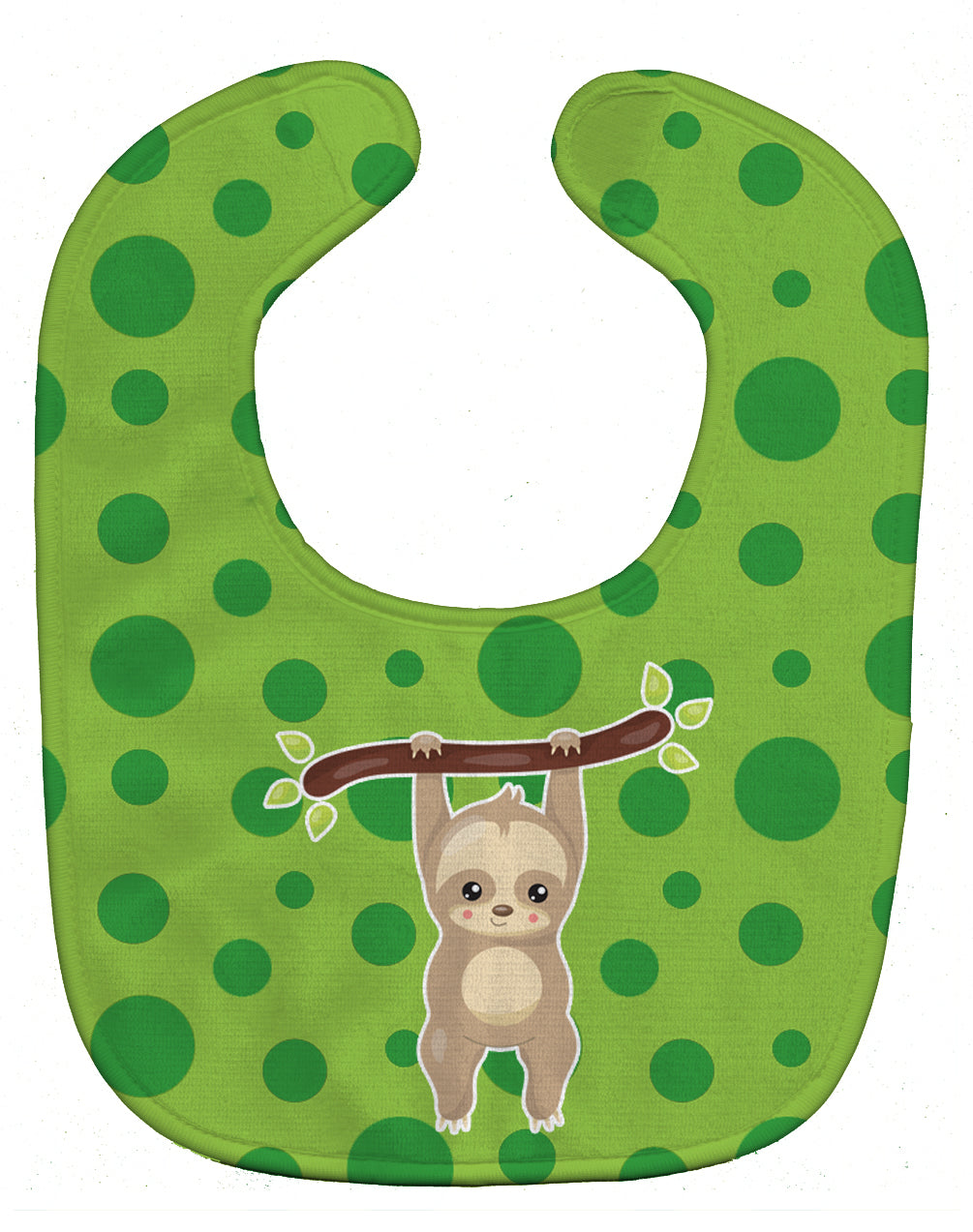 Sloth #2 Baby Bib Easy-Clean Baby Bib Baby Feeding Accessory Baby Mealtime Essential, 10 x 13, Multicolor
