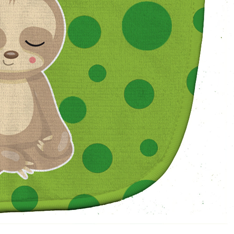 Sloth Yoga Baby Bib Easy-Clean Baby Bib Baby Feeding Accessory Baby Mealtime Essential, 10 x 13, Multicolor