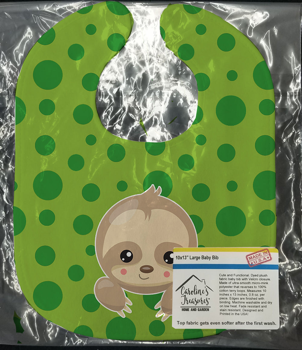 Sloth Paws Baby Bib Easy-Clean Baby Bib Baby Feeding Accessory Baby Mealtime Essential, 10 x 13, Multicolor