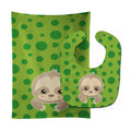 Sloth Paws Baby Bib & Burp Cloth Easy-Clean Baby Bib Baby Feeding Accessory Baby Mealtime Essential