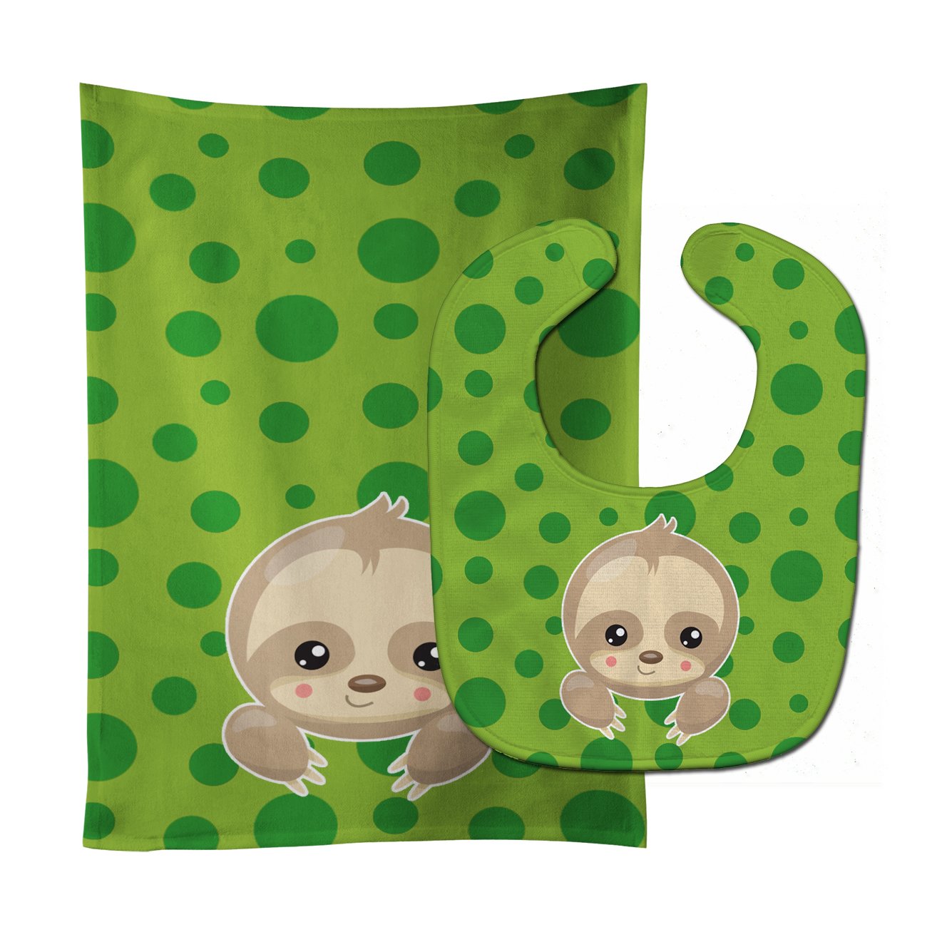 Sloth Paws Baby Bib & Burp Cloth Easy-Clean Baby Bib Baby Feeding Accessory Baby Mealtime Essential