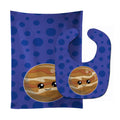 Planets Baby Bib & Burp Cloth Easy-Clean Baby Bib Baby Feeding Accessory Baby Mealtime Essential
