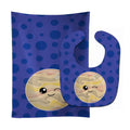 Planets Baby Bib & Burp Cloth Easy-Clean Baby Bib Baby Feeding Accessory Baby Mealtime Essential