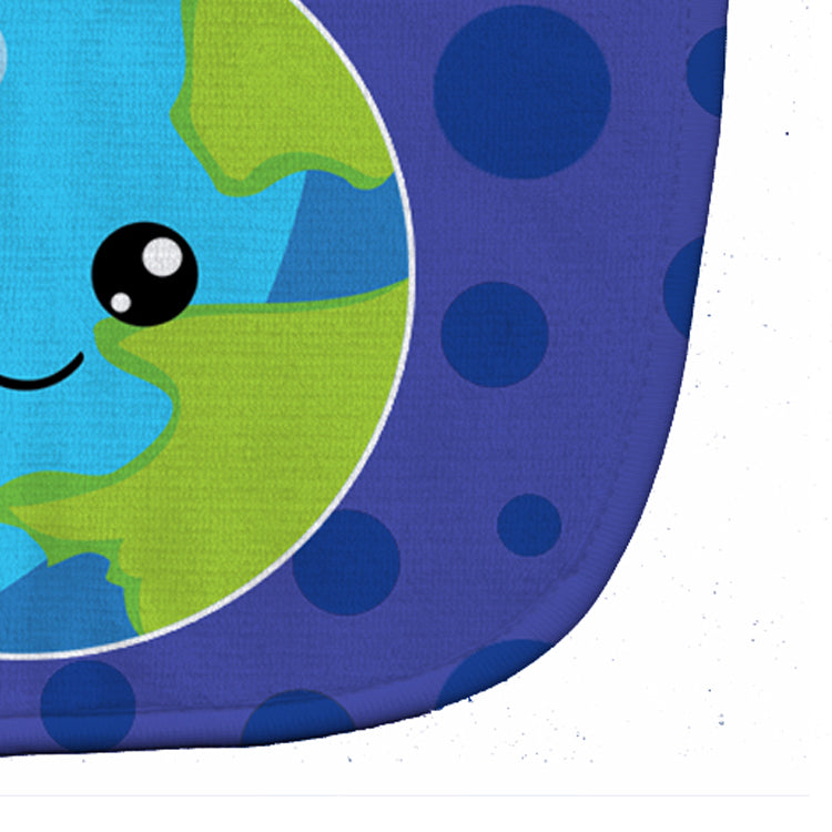 Planets Earth Baby Bib Easy-Clean Baby Bib Baby Feeding Accessory Baby Mealtime Essential, 10 x 13, Multicolor