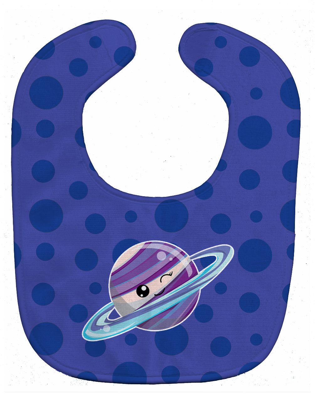 Planets Saturn Baby Bib Easy-Clean Baby Bib Baby Feeding Accessory Baby Mealtime Essential, 10 x 13, Multicolor