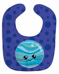Planets Pluto Baby Bib Easy-Clean Baby Bib Baby Feeding Accessory Baby Mealtime Essential, 10 x 13, Multicolor