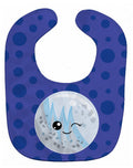 Planets Moon Baby Bib Easy-Clean Baby Bib Baby Feeding Accessory Baby Mealtime Essential, 10 x 13, Multicolor